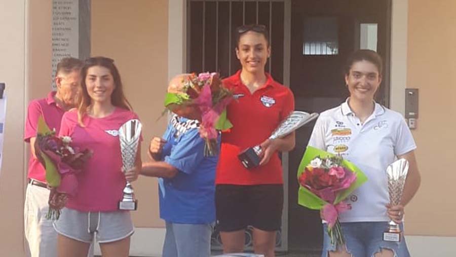 Il podio Donne Junior di Noventa di Piave