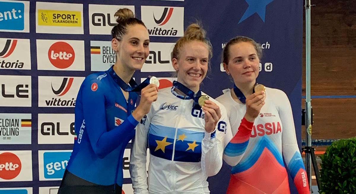 Vittoria Guazzini medaglia d'argento nell'Europeo dell'Inseguimento individuale Donne U23 a Gand