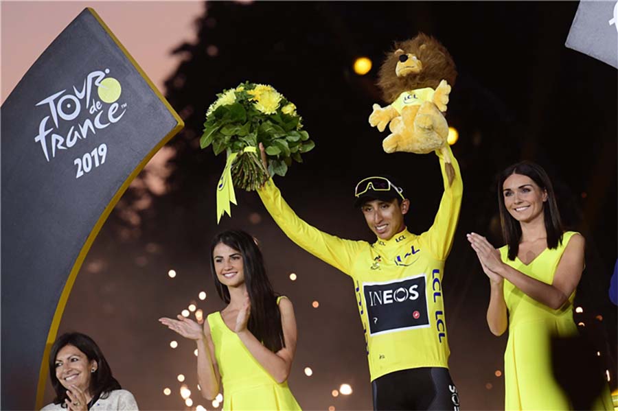 Egan Bernal vince il Tour de France 2019 (foto BettiniPhoto)