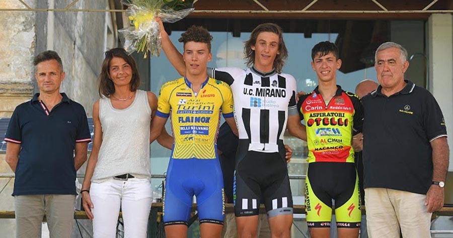 Il podio del Trofeo Città di Asola per Allievi (foto Soncini)