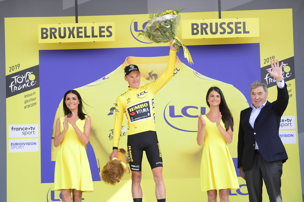 Mike Teunissen resta in maglia gialla al Tour de France (foto BettiniPhoto)