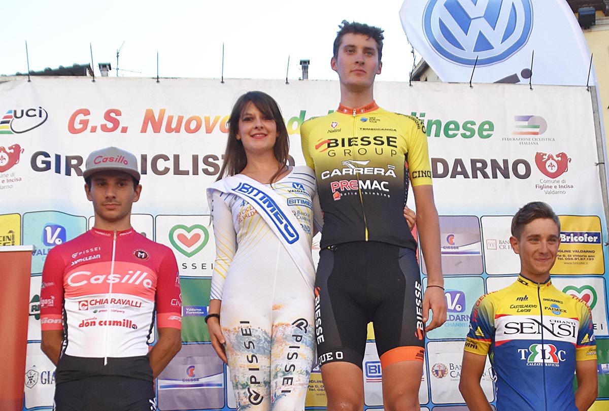 Il podio del Giro del Valdarno 2019