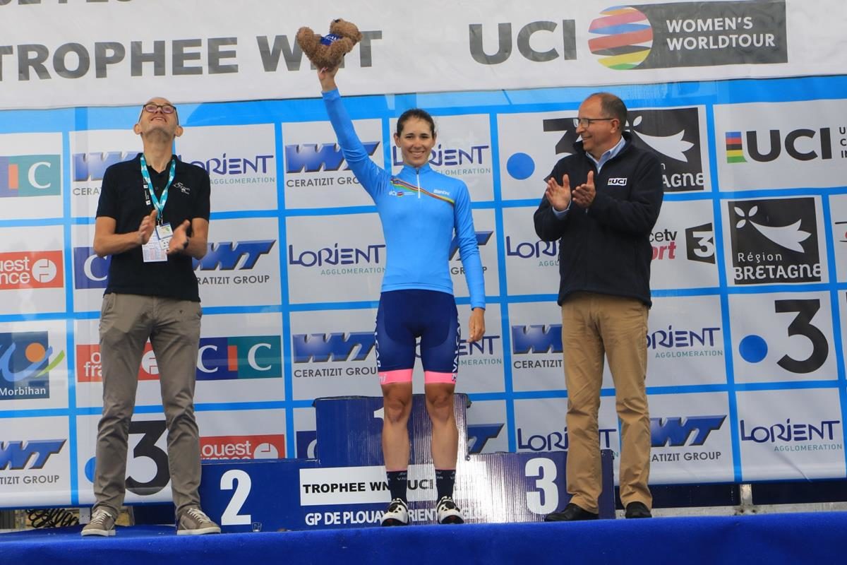 Marta Cavalli leader delle giovani dell'UCI Women's WorldTour anche dopo il Gp de Plouay (foto Fabiano Ghilardi)