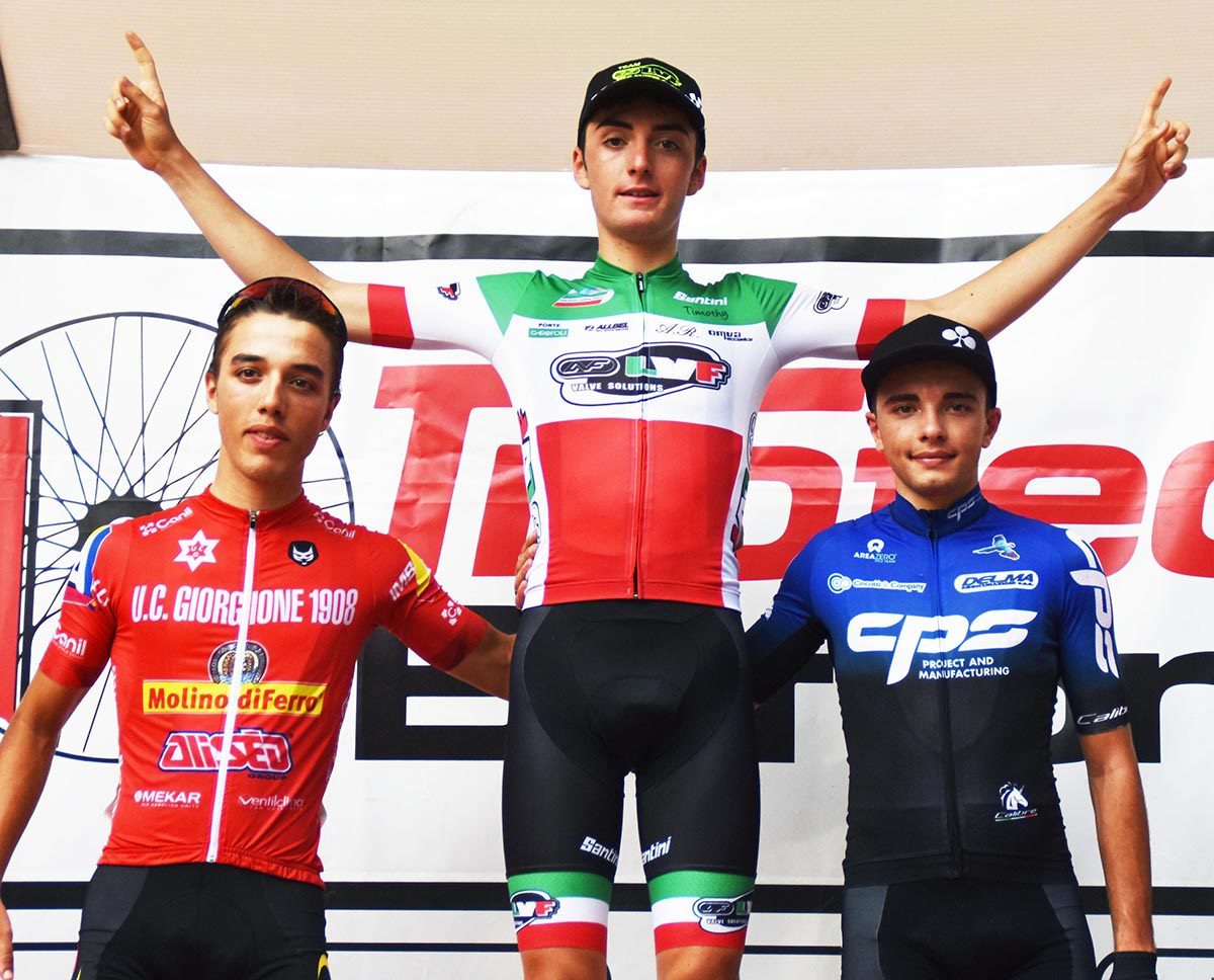 Il podio del 50° Trofeo Buffoni (foto Rodella)