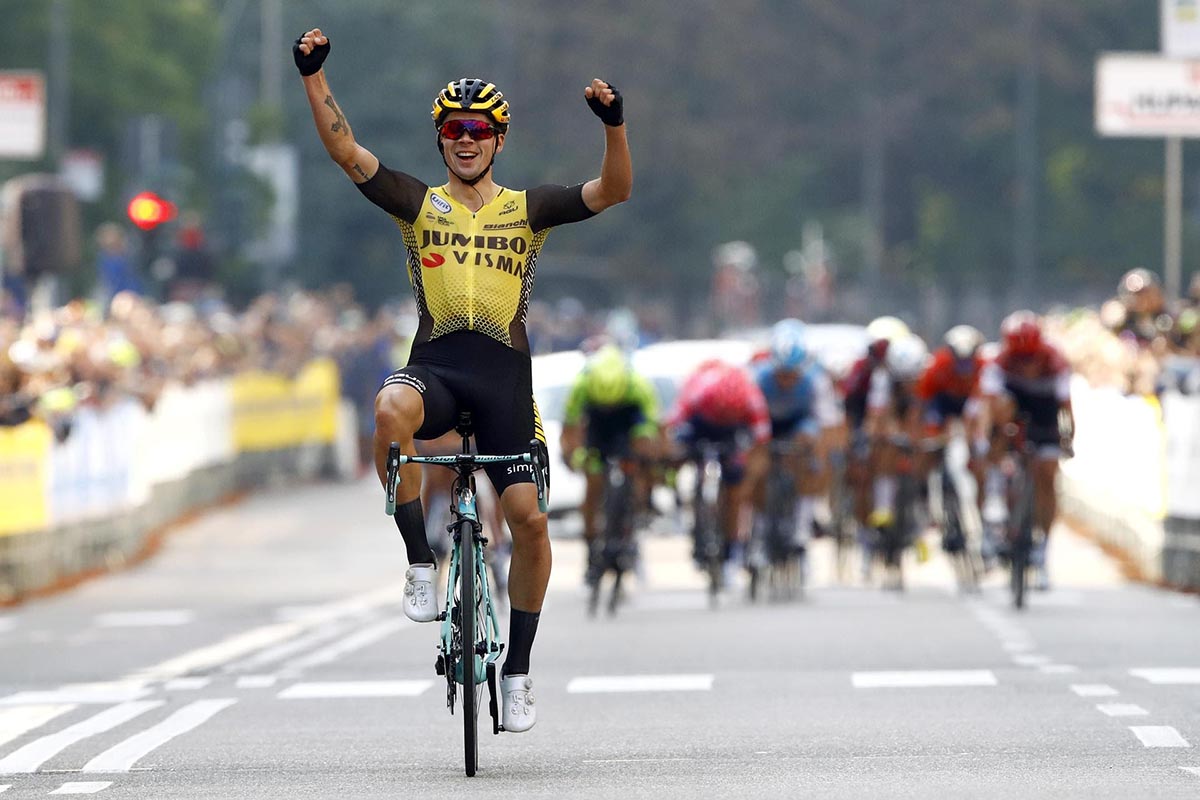 Primoz Roglic vince la Tre Valli Varesine 2019 (foto BettiniPhoto)