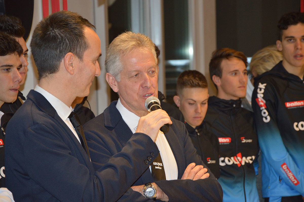 L'intervento del team manager Antonio Bevilacqua