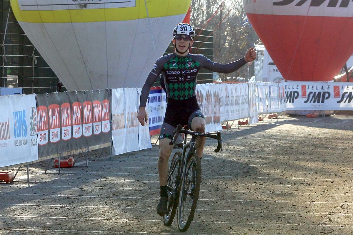 Davide De Pretto vince il Campionato Italiano di Ciclocross Juniores (foto Fabiano Ghilardi)