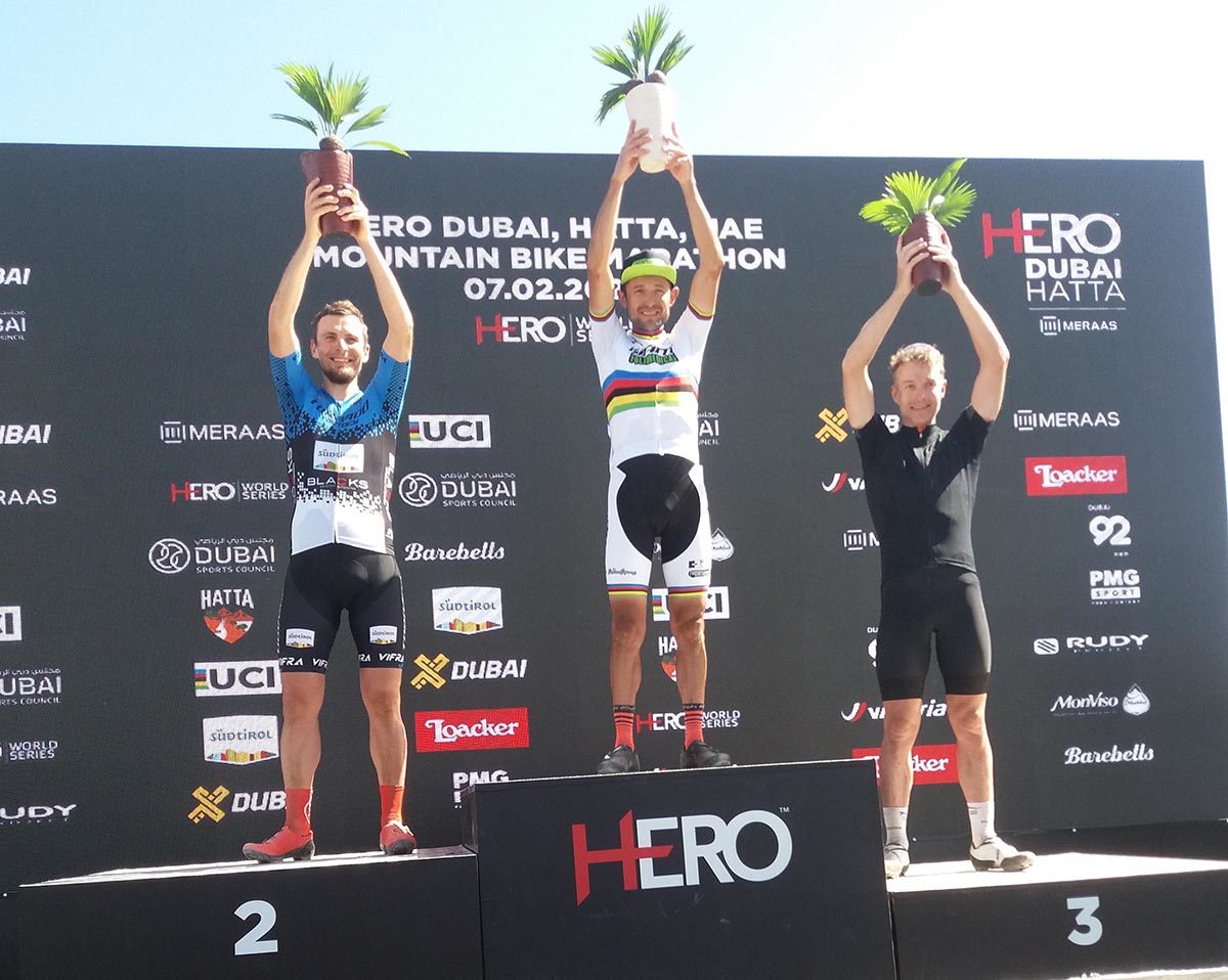 HERO Dubai 2020 – da sinistra, Peeter Pruus, Leonardo Paez e Kristian Hynek.