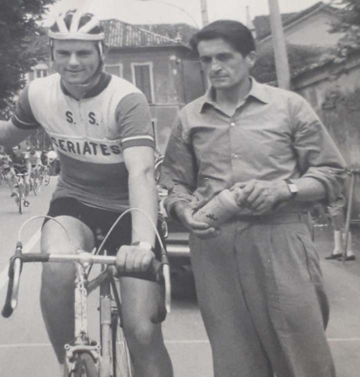 Pierantonio Mirri da atleta con Bepi Donati alla Seriatese