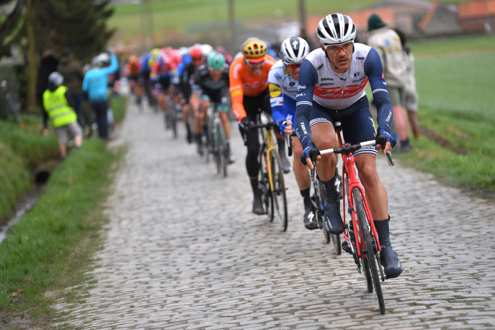 Jasper Stuyven alla Kuurne-Brussel-Kuurne 2020 (foto Tim de Waele/Getty Images)