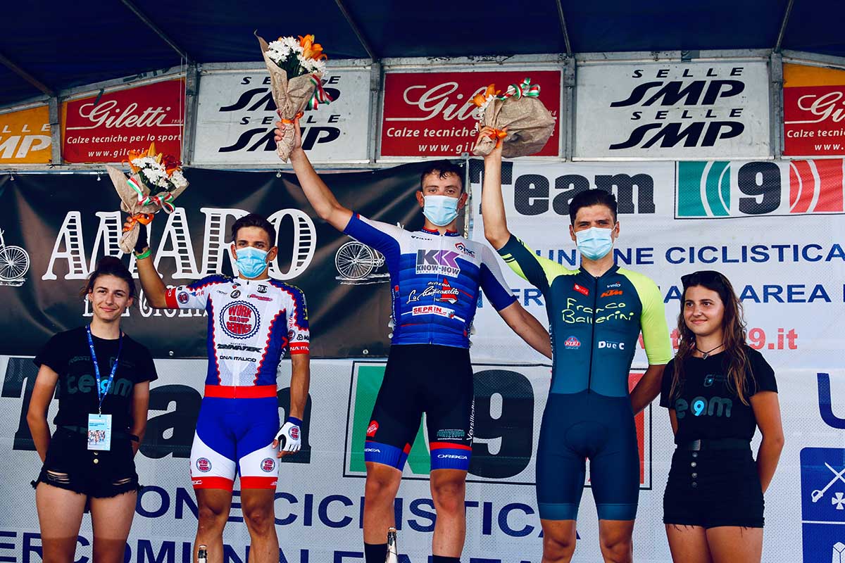 Il podio del Gp Massa Finalese 2020