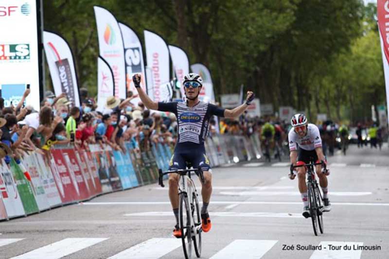 Alessandro Fedeli vince la quarta e ultima tappa del Tour du Limousin (foto Zoe Soullard / Tour de Limousine)