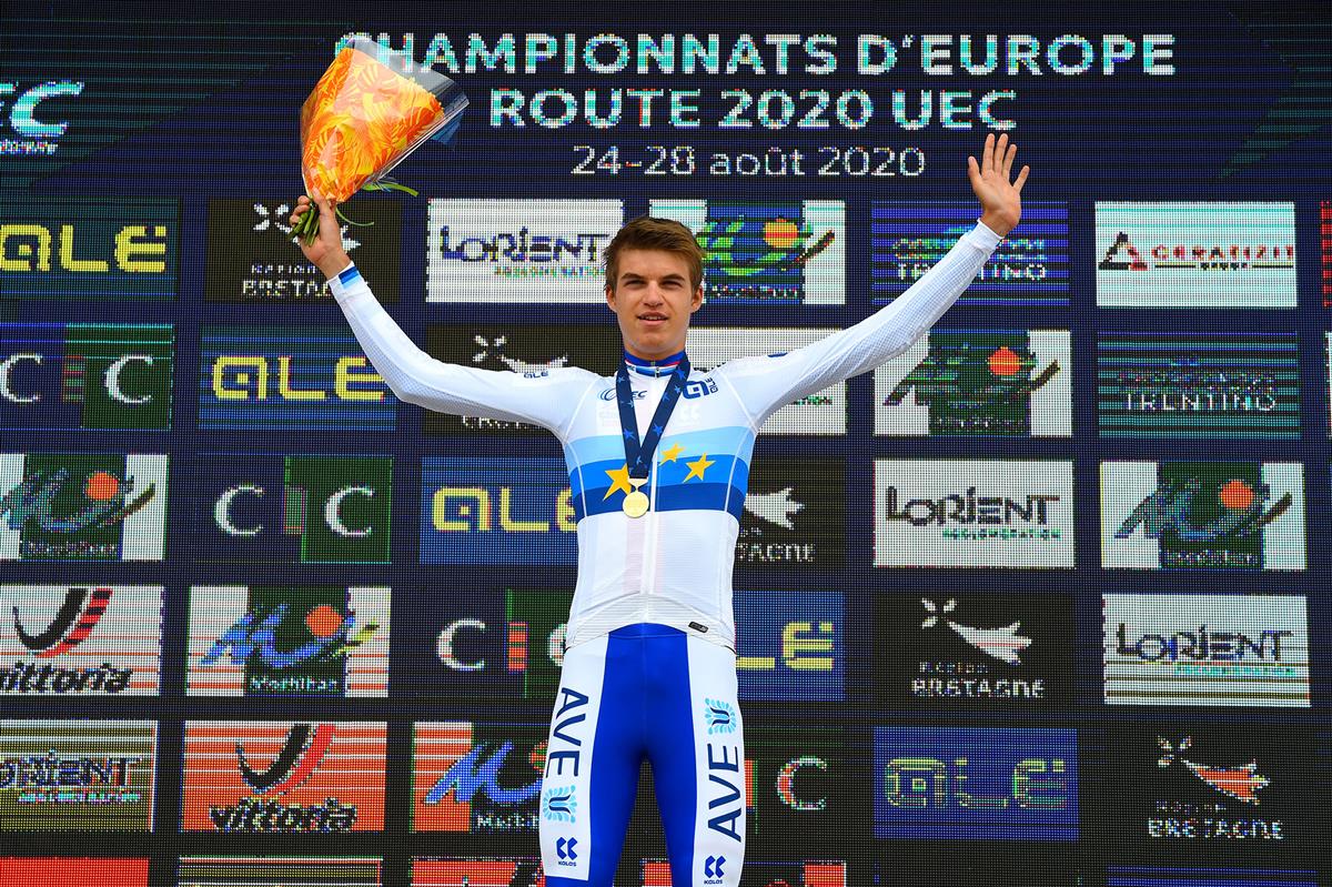 Mathias Vacek campione europeo a cronometro Juniores 2020 (foto BettiniPhoto)