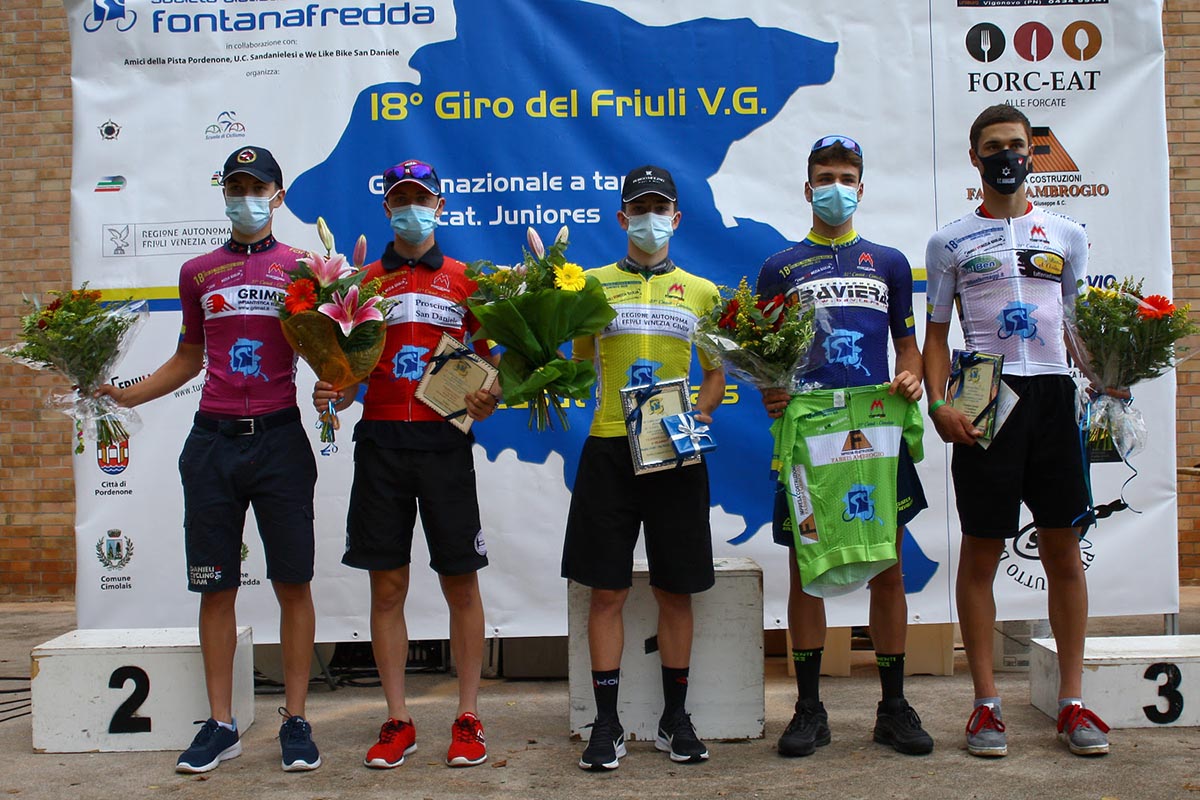 Tutte le maglie del Giro del Friuli Juniores 2020 (foto Bolgan)