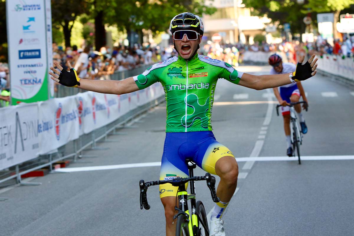 Andrea Montoli vince il Campionato Italiano Juniores 2020 a Montegrotto Terme (foto Photobicicailotto)