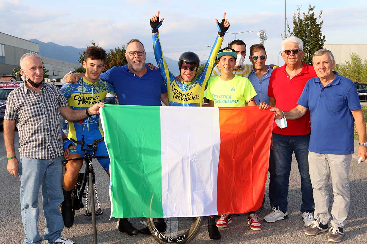 Grande festa per la Ciclistica Trevigliese ad Orsago (foto Photobicicailotto)