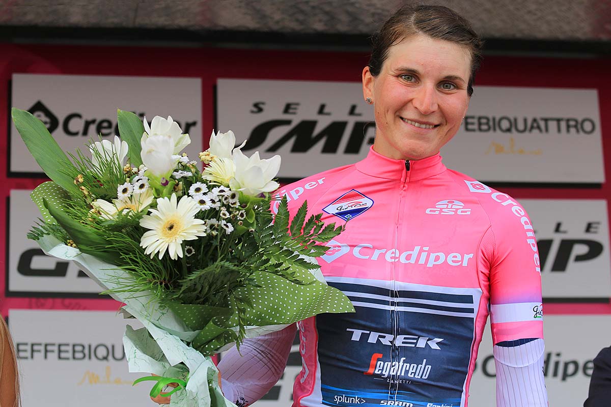 Elisa Longo Borghini prima leader del Giro Rosa 2020 (foto F. Ossola)