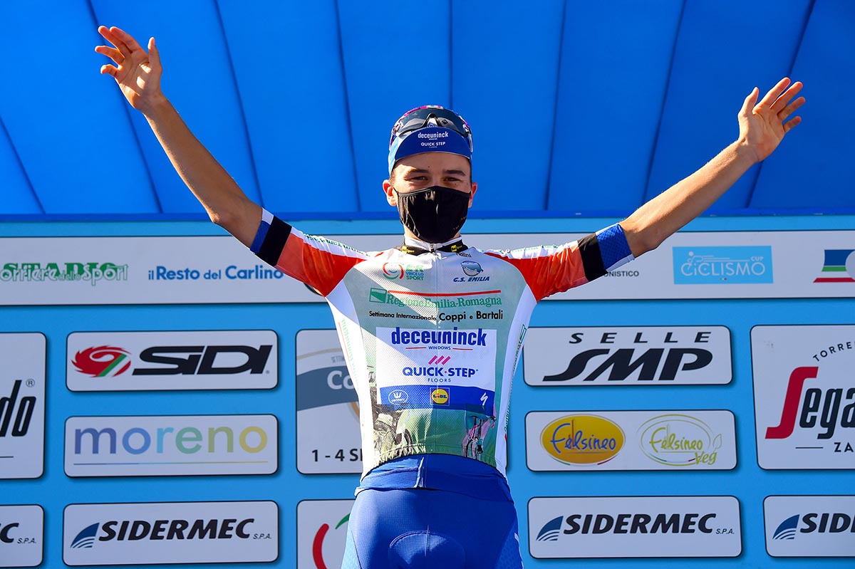 Andrea Bagioli leader della Settimana Coppi e Bartali (foto BettiniPhoto)