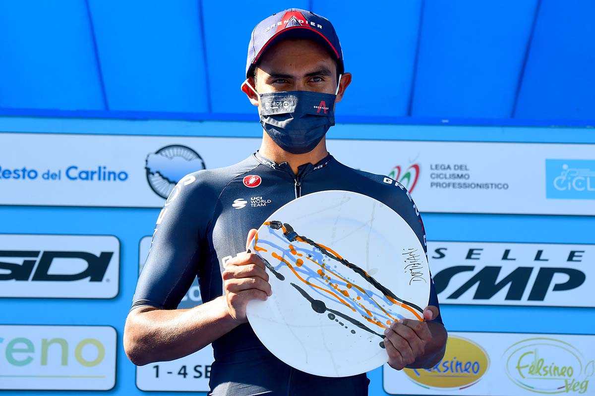 Jhonatan Manuel Narvaez vincitore della terza tappa della Settimana Coppie e Bartali (foto BettiniPhoto)