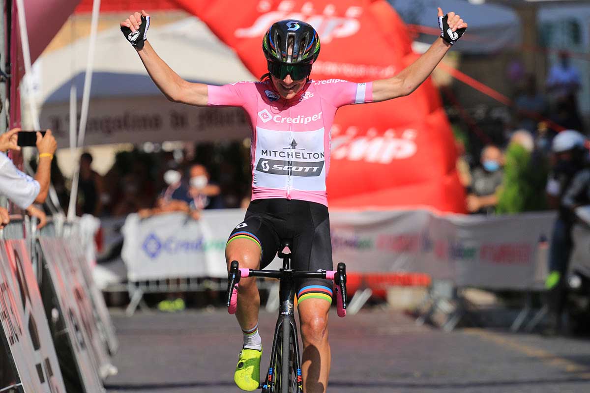 Annemiel Van Vleuten terza nella quarta tappa del Giro Rosa (foto F. Ossola)