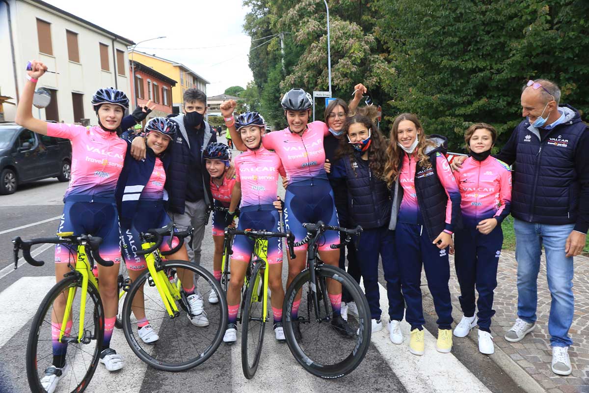 Festa della Valcar Travel&Service nella gara Donne Allieve di Sarcedo (foto Fabiano Ghilardi)