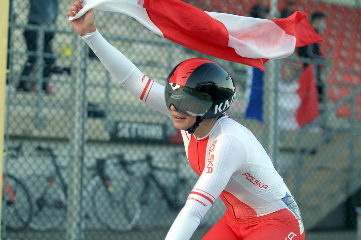 Nikola Wielowska vince l'Europeo Omnium Donne Junior (foto Fabiano Ghilardi)