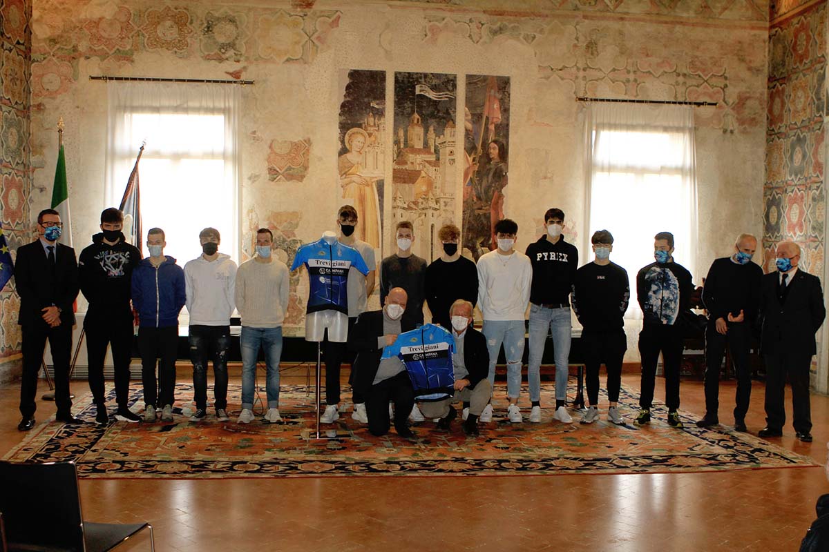 Presentazione della nuova maglia dell'Uc Trevigiani (foto Bolgan)