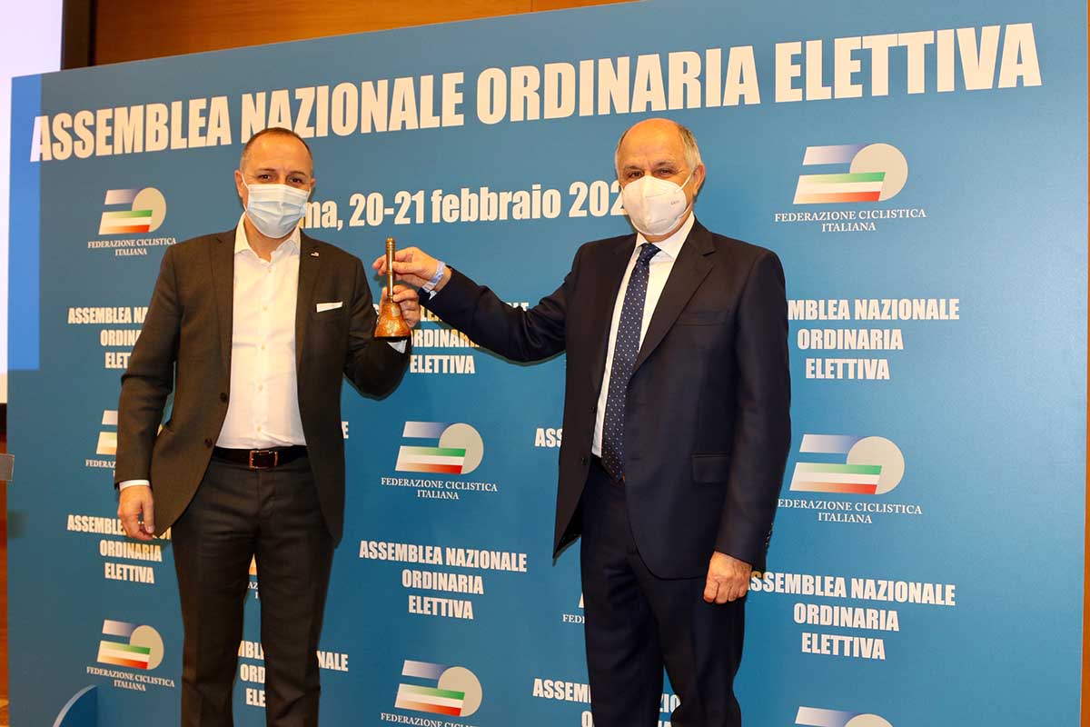 Cordiano Dagnoni e il presidente uscente Renato Di Rocco (foto Photobicicailotto)