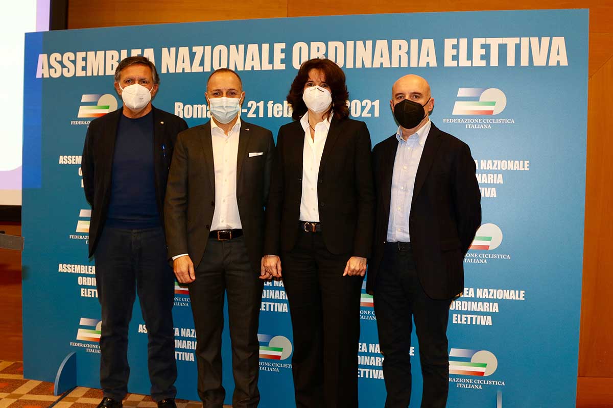Cordiano Dagnoni con i vice presidenti eletti Carmine Acquasanta, Ruggero Cazzaniga e Norma Gimondi