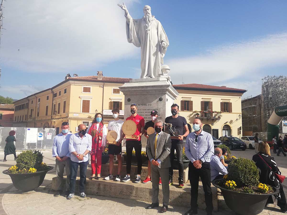 Il podio del Trofeo San Benedetto di Norcia