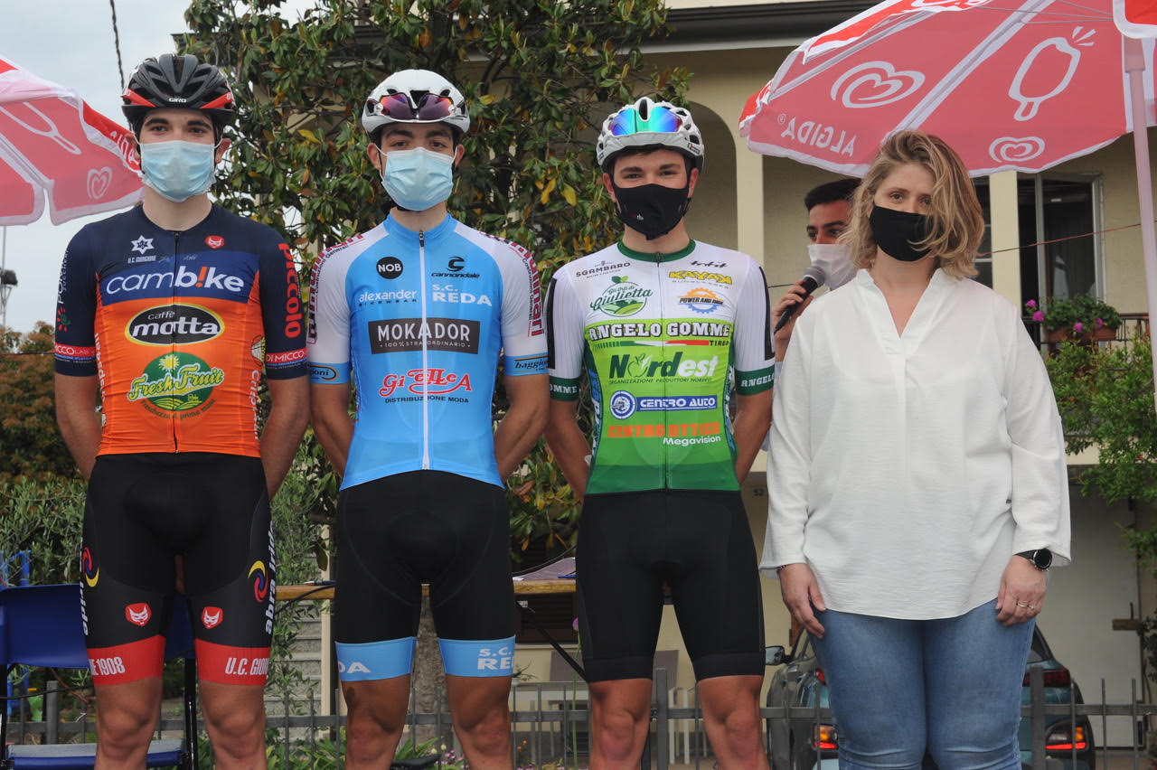 Il podio del Memorial Antonelli 2021 (foto Mario Zannoni)