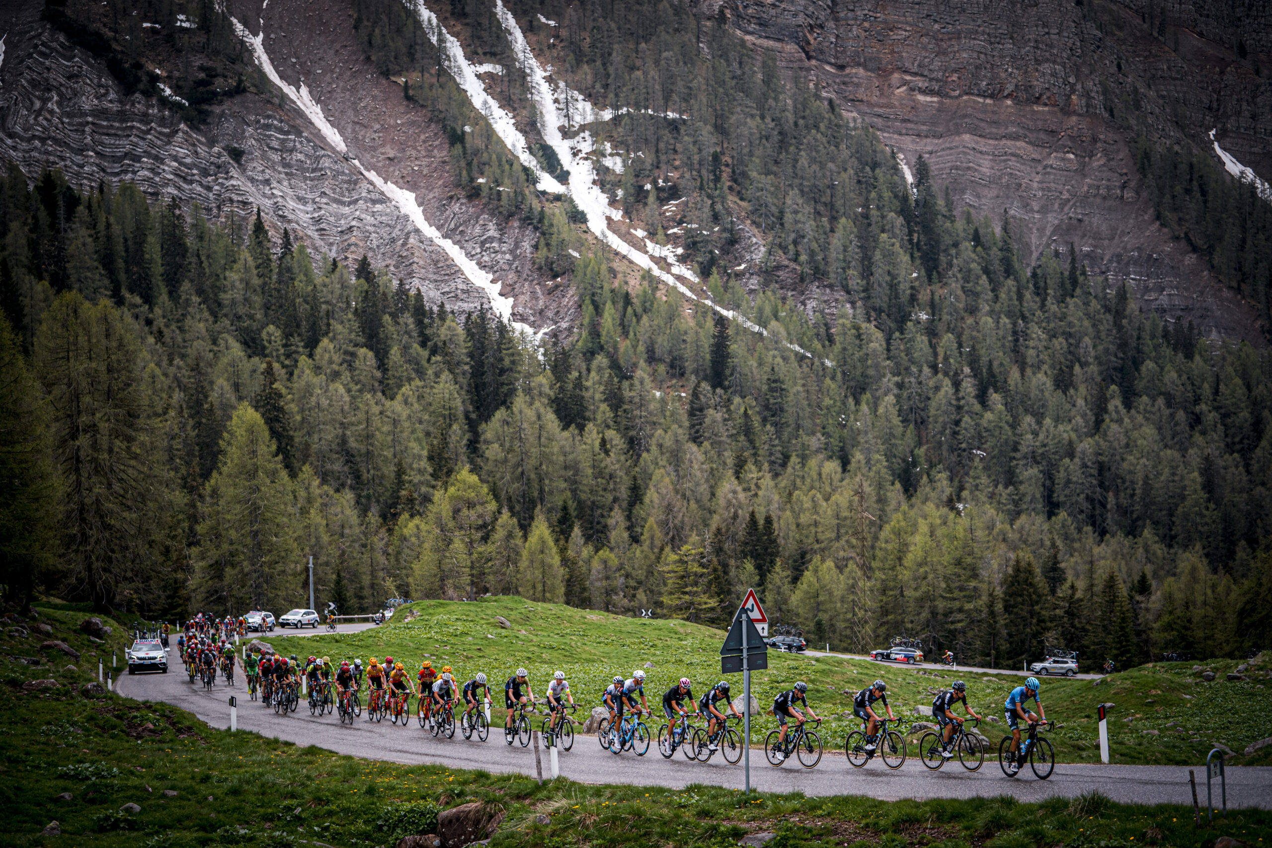 Un momento della nona tappa del Giro d'Italia Under 23 2021 (foto Isolapress)