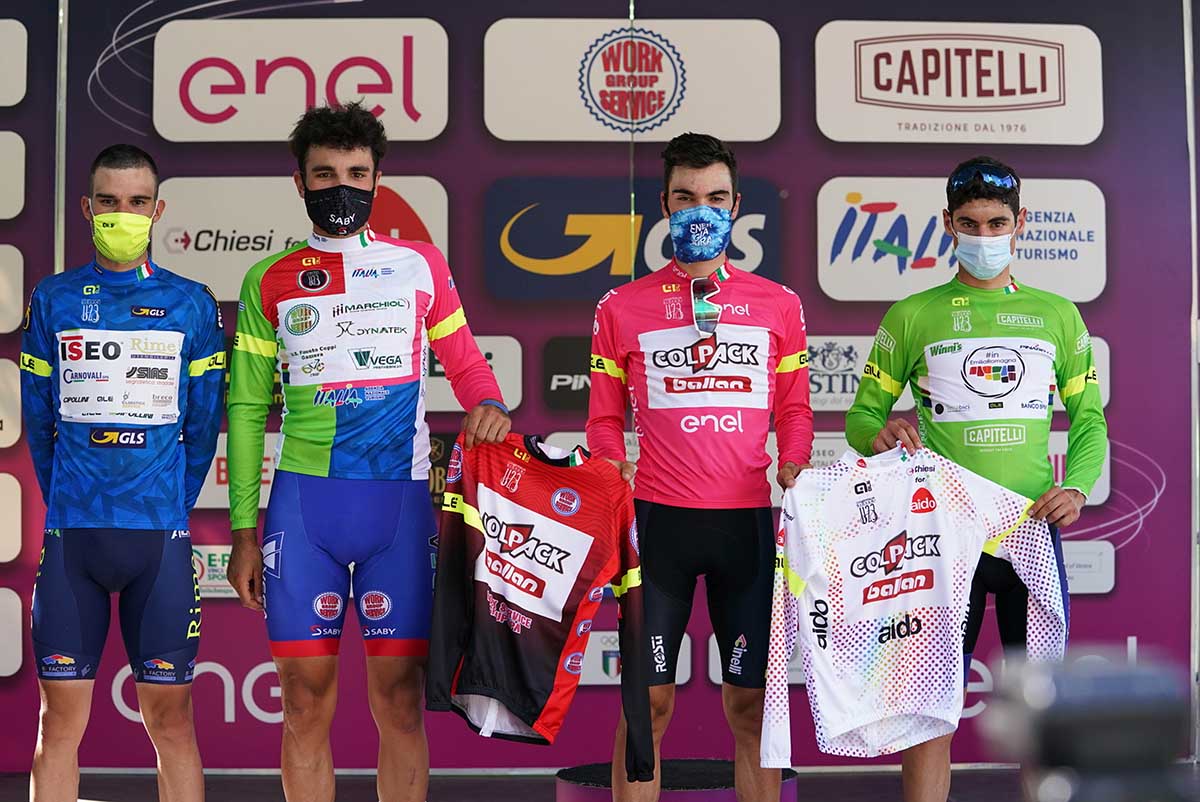 Le maglie dopo la seconda tappa del Giro d'Italia Under 23 2021 (foto Isolapress)