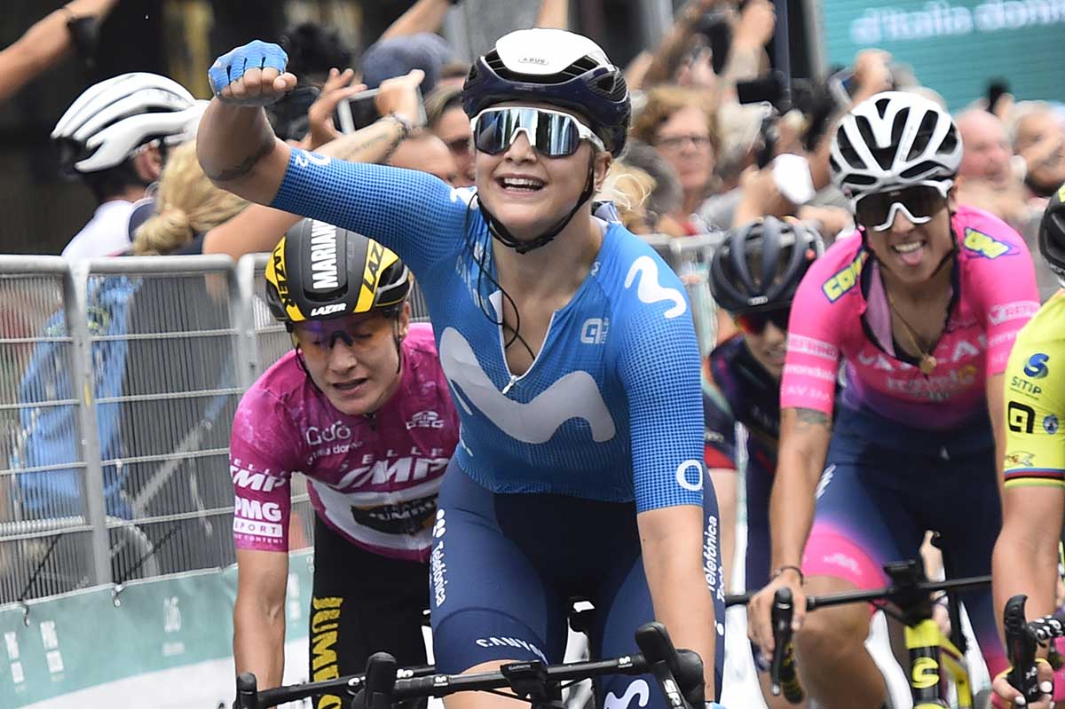 Emma Norsgaard vince la sesta tappa del Giro d'Italia Donne 2021 (foto BettiniPhoto)