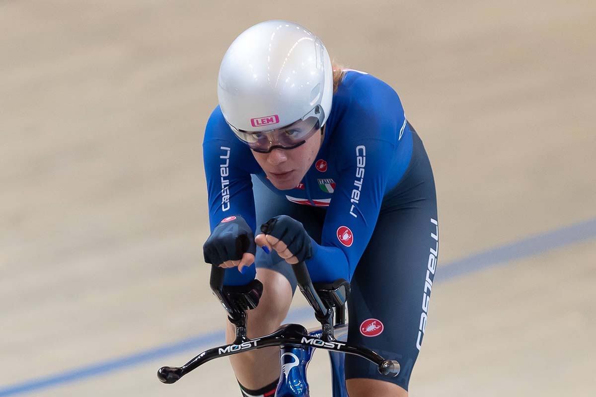 Silvia Zanardi vincitrice del Campionato Europeo Inseguimento individuale Donne Under 23 (foto Sportfoto.nl)