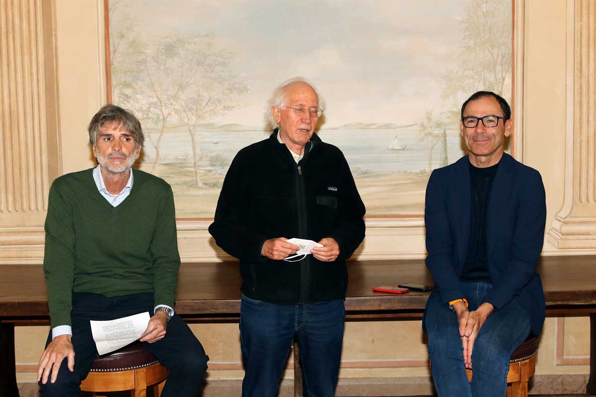 Da sinistra: Cattane, Puliero, Cassani (foto Photobicicailotto)