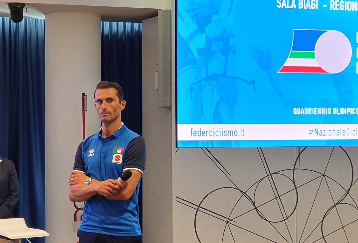 Il CT della Nazionale italiana professionisti Daniele Bennati