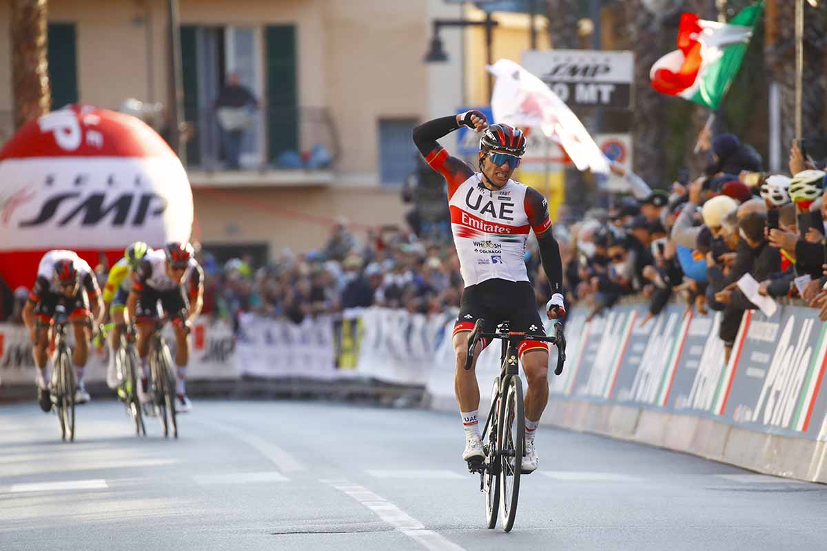 Jan Polanc vince il Trofeo Laigueglia 2022 (foto Sprint Cycling Agency)