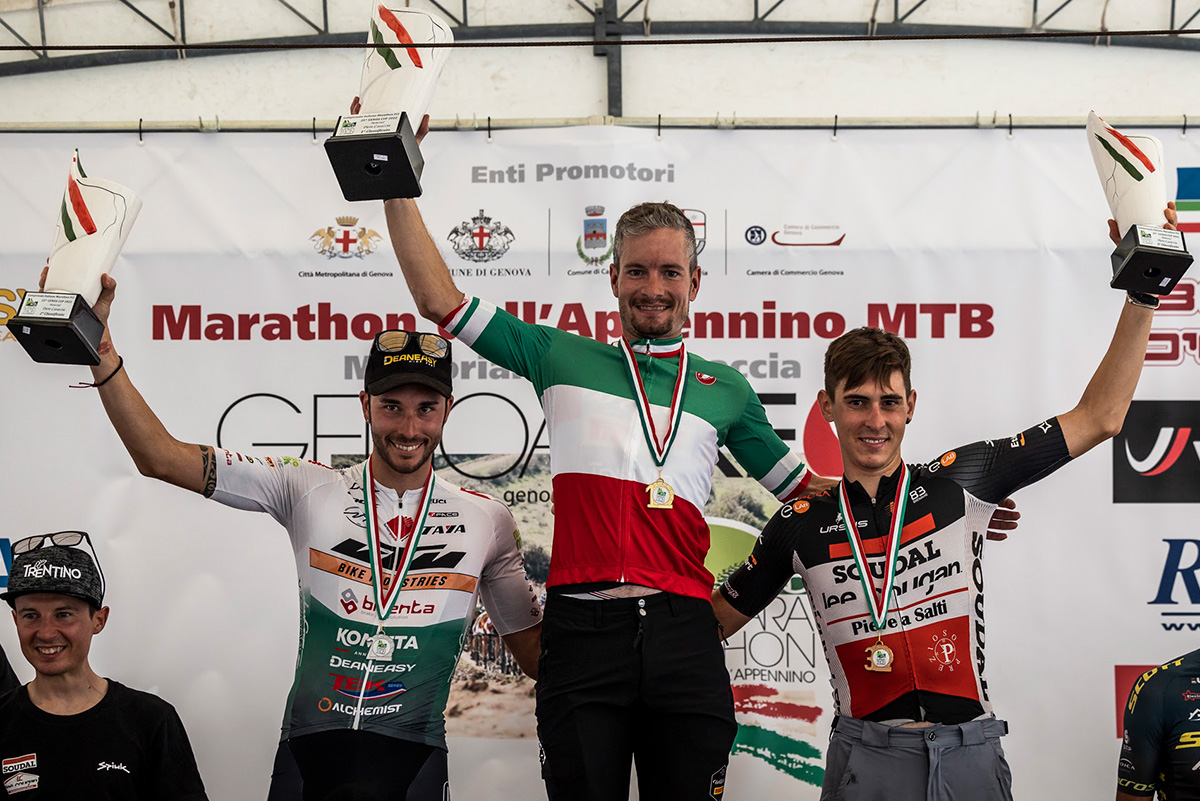 Il podio dei campionati italiani Marathon - credit Alex Luise - Wilier Pirelli