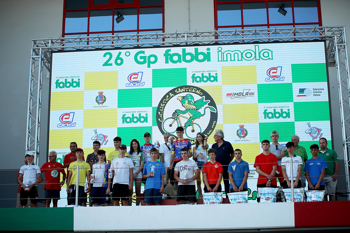 Il podio del 26° Gp Fabbri - credit Stefano Ballandi e Lucia Trentini