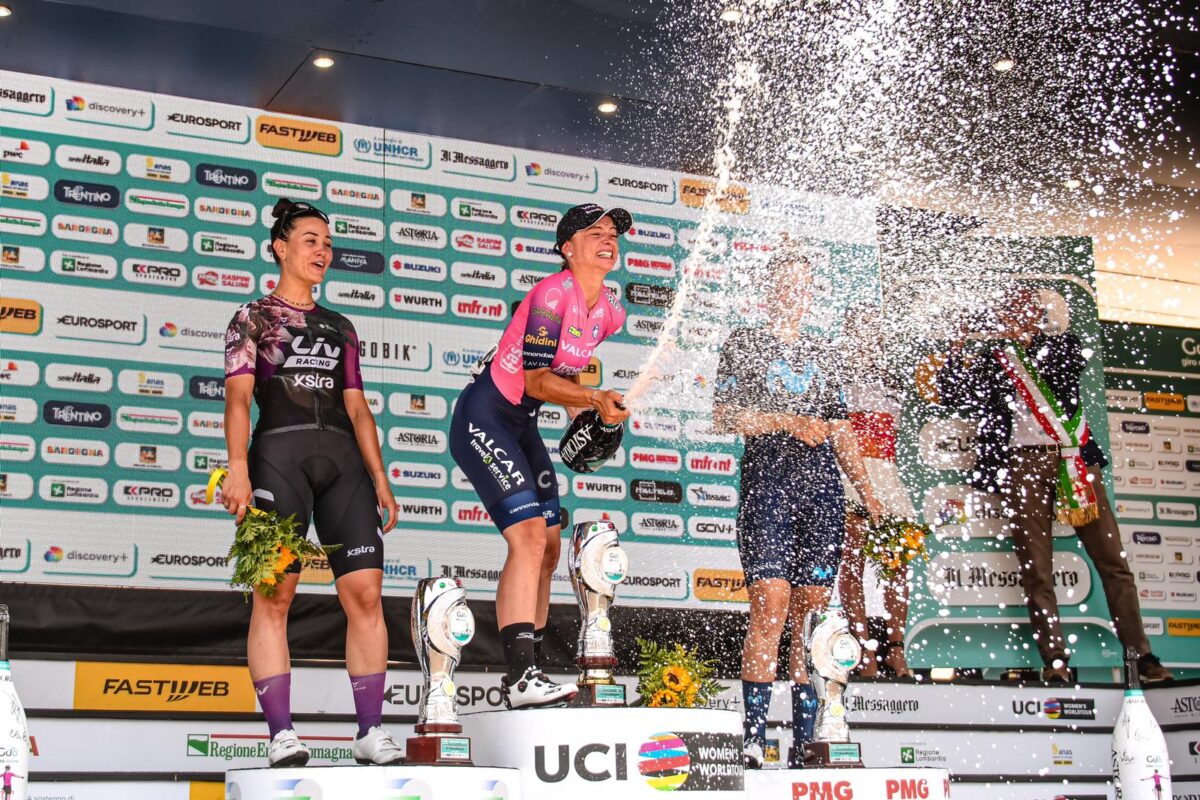 Chiara Consonni sul podio di Padova - credit Twila Muzzi