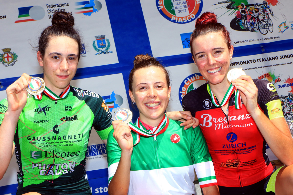 Il podio del campionato italiano di Cherasco - credit Fabiano Ghilardi