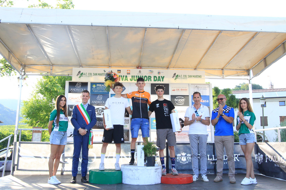 Il podio del Piva Junior Day per Juniores (foto Bolgan)