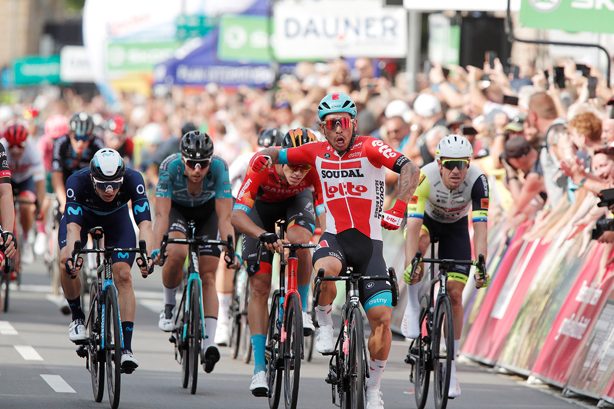 Caleb Ewan vince la prima tappa del Deutschland Tour 2022 (foto Deutschland Tour/Roth-Foto)