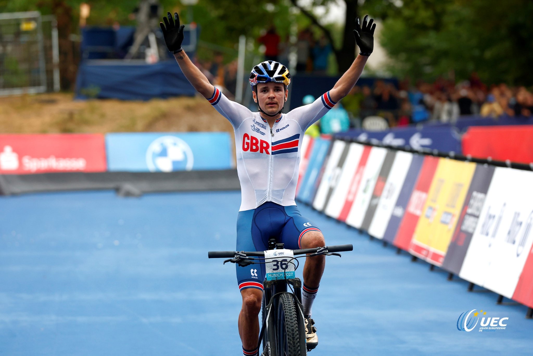 Tom Pidcock vincei l Campionato Europeo MTB Monaco 2022 (foto UEC/Sprint Cycling Agency)