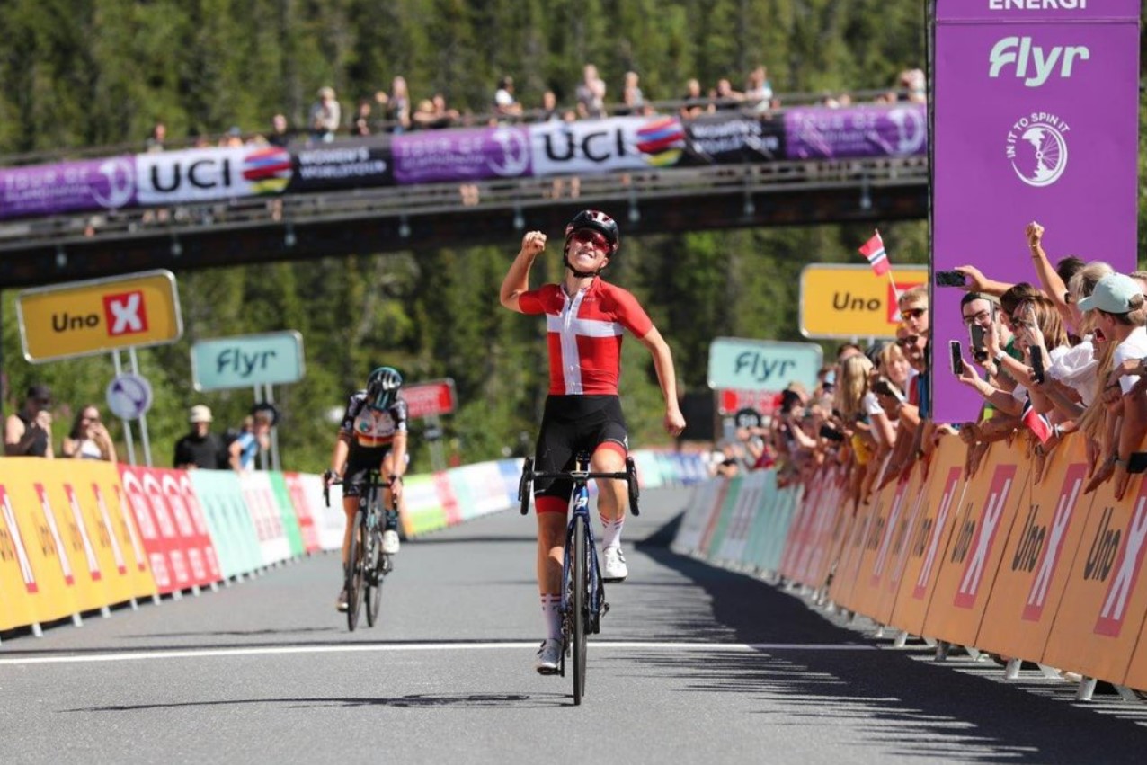 Cecile Ludwig vince la quinta tappa del Tour of Scandinavia 2022 (foto Eventfotafrafene)