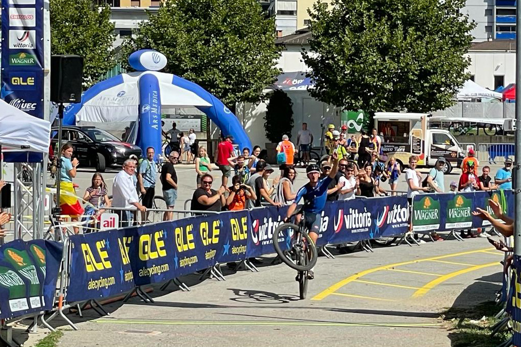 L'arrivo dell'allievo Federico Brafa, secondo