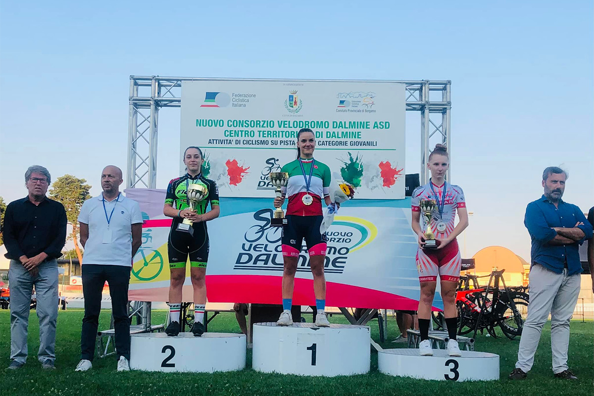 Campionati Italiani Giovanili Pista - Asia Sgaravato campionessa nella velocità donne Allieve
