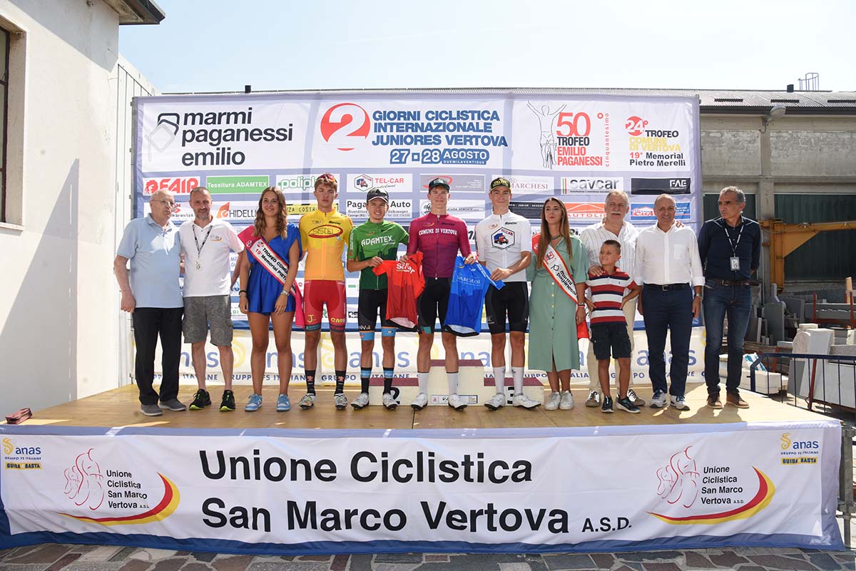 Tutte le maglie della 2 Giorni Internazionale Juniores di Vertova 2022 (foto Diego Zanetti)