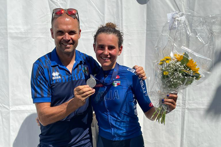 Elisa Lanfranchi con il ct Mirko Celestino